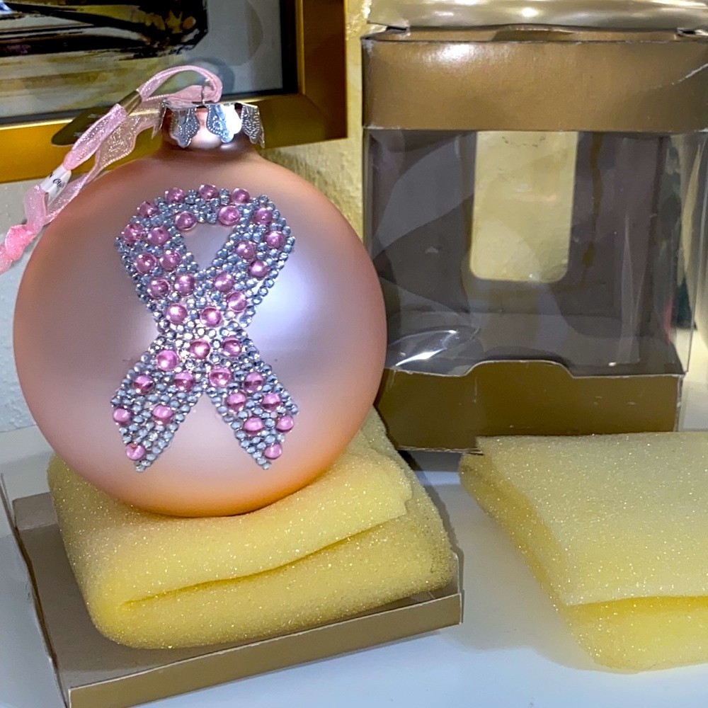 Holiday BREAST CANCER AWARENESS Ornament - Picture 6 of 12